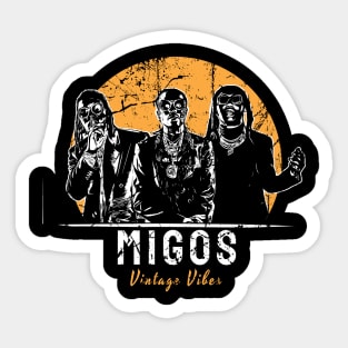 vintage vibes migos Sticker